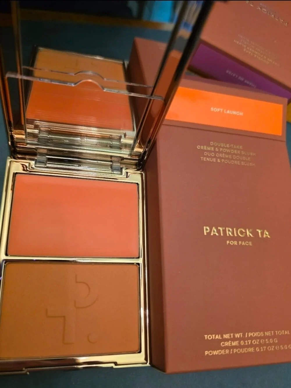 Patrick Ta Mjr Double-take Crème & Powder Blush Duo SOFT LAUNCH. BNIB